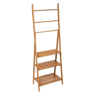 5five Simply Smart Toallero De Pie Con Estantes De Bamb&uacute; H.153cm - Beige