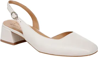 Naturalizer Jayla Low Heel Slingback Warm White I8960L3102 Womens