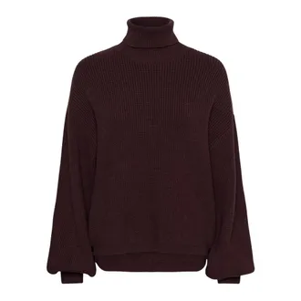 Kaffe Kaomi Turtleneck - Dames - Truien - Bruin - Maat: XS Viscose