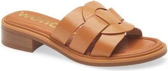 Wonders Leather Slide Sandal in Iseo Cuero at Nordstrom, Size 9.5-10Us