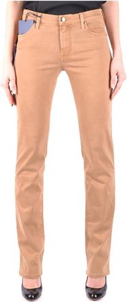Jacob Cohen Slim Fit Jeans - Dames - Skinny Jeans - Beige - W29 - Katoen - Jeans