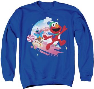 Gildan Sesame Street Christmas Holiday Cheer With Elmo, Tango, Cookie Monster Adult Crewneck Sweatshirt