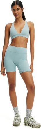 Cotton On Womens Active Ultra Soft Contour Bike Short in Teal Mist at Nordstrom, Size X-Small