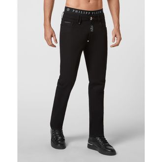 Philipp Plein Straight Supreme Fit Jeans Basic Men in Summernight at Nordstrom, Size 32