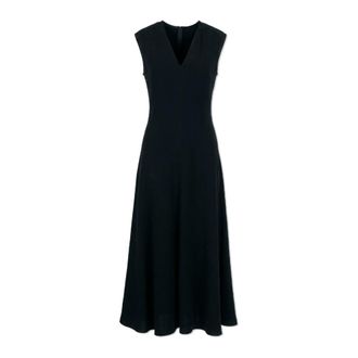 Sportmax Pecora Dress - Dames - Maxi kleedjes - Zwart - 2XS - Kleedjes