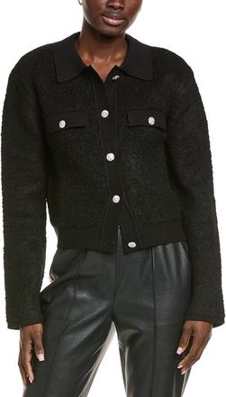 endless rose Endless Rose Collared Button-Up Wool-Blend Jacket