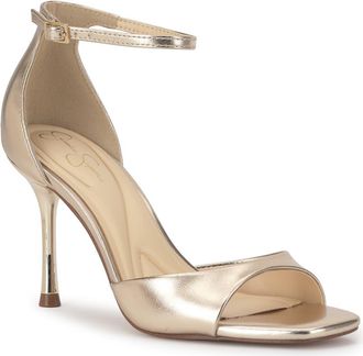 Jessica Simpson Rovena Ankle Strap Sandal in Pale Gold at Nordstrom, Size 9.5
