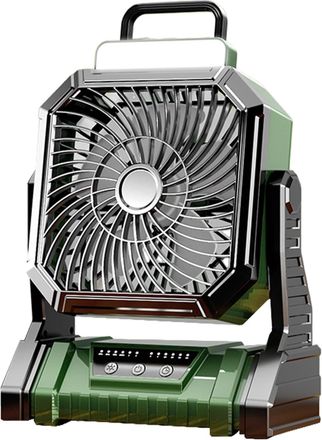 OEM Ventilador De Camping Recargable Para Tienda De Campa&ntilde;a Con Linterna De 5400 Mah, 4 Modos Ajustables, Enfriador De Aire Para Interiores, Patio, Deport