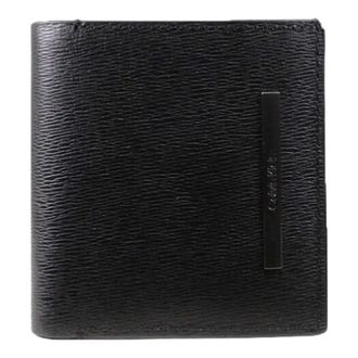 Calvin Klein Wallets & Cardholders, male, Black, Size: ONE SIZE Trifold 6cc W/Coin