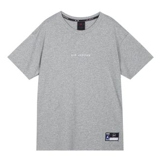 Nike Jordan Air Jordan x Fragment Design Crossover Solid Color Round Neck Short Sleeve Gray DA2986-063