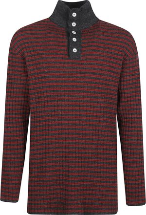 Namacheko Luther Striped Highneck Pullover