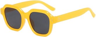Generic Mens And Womens Vacation Sunglasses Outdoor Driving Commuter Sun Glasses(Yellow)