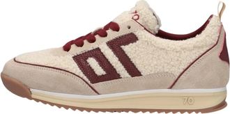 Back70 Beige Jogger Fur Sneakers - Dames - Sneakers - Beige - 40 EU - Wol - Schoenen