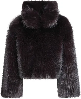 Pinko Pinko, Jassen, Dames, Paars, S, Faux Fur & Shearling Jassen