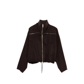 Sportmax Layered-collar Elasticated-hem Jacket