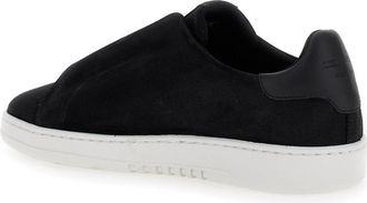 Axel Arigato Mens Low Sneakers Dice Laceless Black Suede Recycled Polyester Trainers