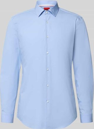 HUGO BOSS Slim Fit Businesshemd aus reiner Baumwolle Modell KOEY in Hellblau, Gr&ouml;&szlig;e 37