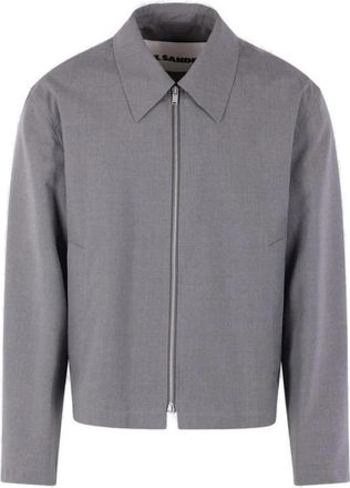Jil Sander Blouson 128 - Heren - Zomerjassen - Grijs - L - Jassen