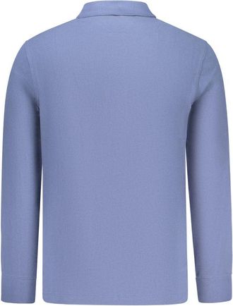 Timberland Long-Sleeved Cotton Polo Shirt - Blue