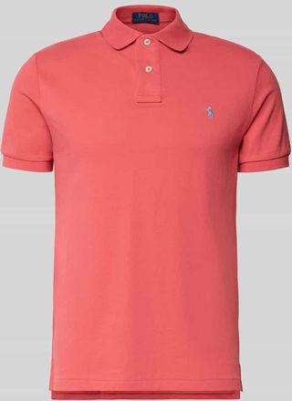 Polo Ralph Lauren Poloshirt mit Label-Stitching in Rot, Größe XXL