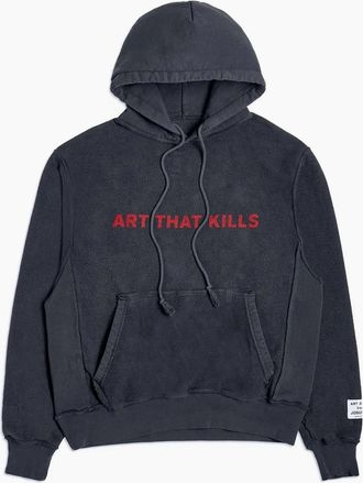 Gallery Dept. Mens Gallery Dept ATK Reversible Logo Hoodie in Black - Size: 40
