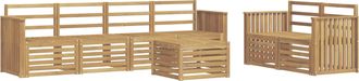 vidaXL Conjunto De Sof&aacute;s De Exterior 7 Uds. Blanco Vidaxl