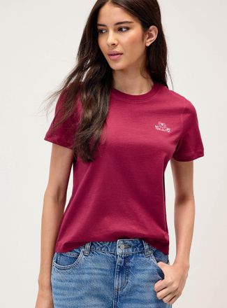 Twik Womens Little embroidery T-shirt Relaxed fit