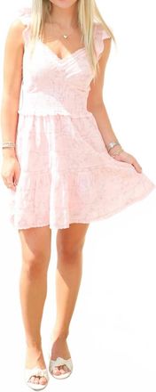LoveShackFancy Finny Mini Dress In Apple Blossom