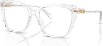 Michael Kors 53mm Square optical glasses in Transparent at Nordstrom