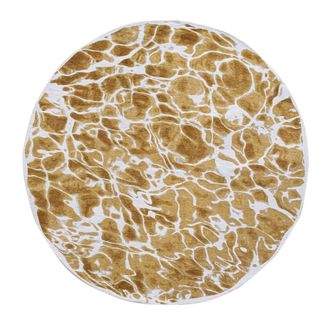 Louis De Poortere Alfombra de poli&eacute;ster oro, 240x240 cm