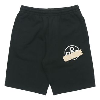 Off-white C/O Virgil Abloh MenS Black Tape Arrows Sweatshorts OMCI006R20E300021048