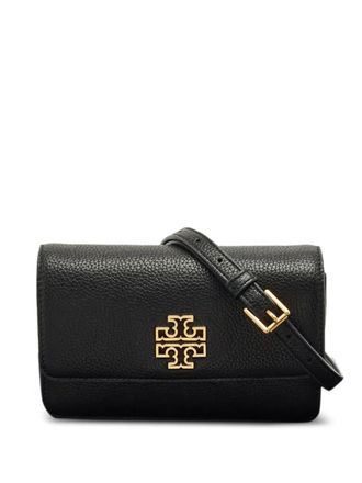 Tory Burch Britten leather shoulder bag - Black