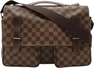 Louis Vuitton Pre-owned Cross Body Bags, male, Brown, Size: ONE SIZE Pre-owned Damier Broadway 2way Shoulder Bag