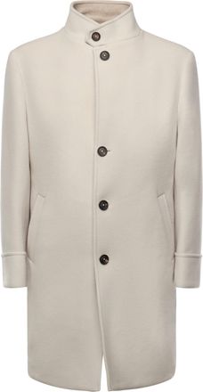 Eleventy Single-breasted Wool Coat
