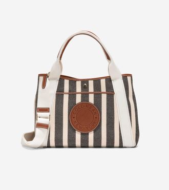 Cole Haan Womens Amagansett Canvas Tote Bag - Beige