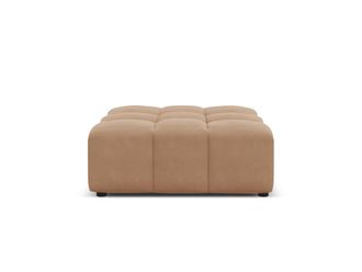 CXL by Christian Lacroix Puf de terciopelo beige oscuro