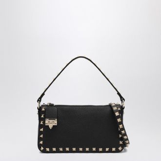 Valentino Garavani Schwarze kleine Rockstud-Schultertasche