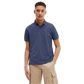 Tommy Hilfiger Heren 1985 Geborduurd Logo Poloshirt (Marine)