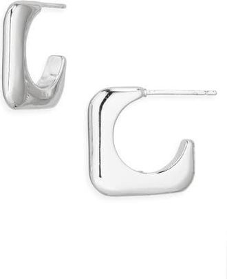 Nordstrom Rack Square Hoop Earrings in Silver at Nordstrom Rack