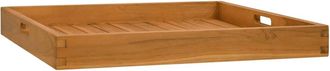 vidaXL Bandeja De Madera De Teca Maciza 60x60 Cm Vidaxl