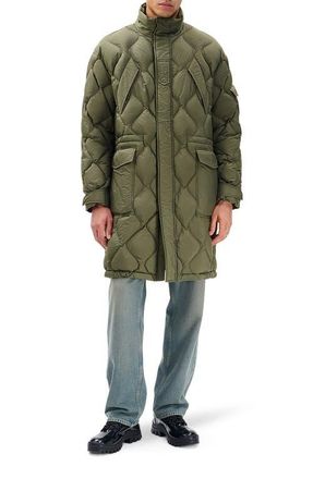Rag & Bone Dane Quilted Down Parka in Dark Olive at Nordstrom, Size X-Large