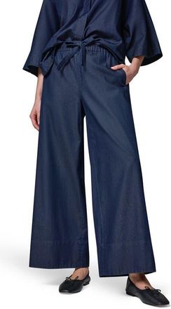 DKNY The Bali Drawstring Waist Denim Pants in Dutchess at Nordstrom, Size X-Small