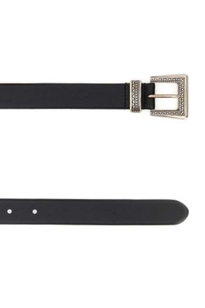 Prada Womens Black Leather Belt Nero Cinture