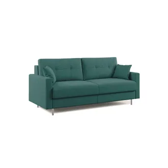 Divani.Store Megan Sof&aacute; Convertible En Microfibra Extra&iacute;ble 208 Cm (mat. 160x197) Verde/ Gris