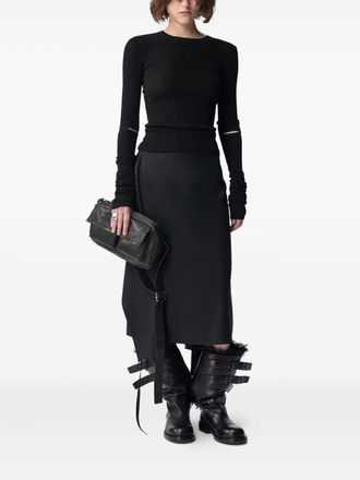 Ann Demeulemeester Lyell top - women - Merino - S - Black