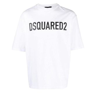 Dsquared2 DSquared2 Herenlogo T-Shirt (Wit)