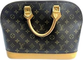 Louis Vuitton Pre-owned Vintage Canvas Handtas - Dames - Vintage Handtas - Bruin - ONE Size - Vintage