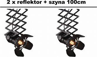 OEM Conjunto: 2 Focos De Escenario, 2 Arm&oacute;nicas De Estudio + Riel De 1 M