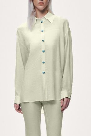 Nocturne Bustier Set Shirt in Mint Green at Nordstrom, Size X-Large Eu