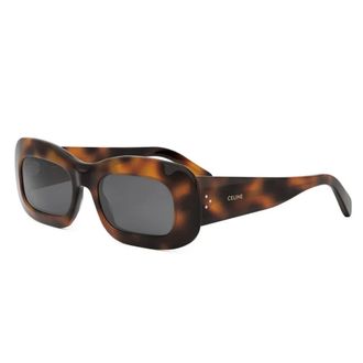 Celine Sunglasses, female, Brown, Size: 53 MM Stylish Sunglasses with Dark Grey Lenses